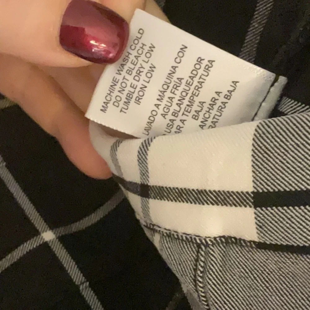 Love Tree Plaid & Pleated Mini Skirt, Size S, Black/White, NWOT - Picture 6 of 6